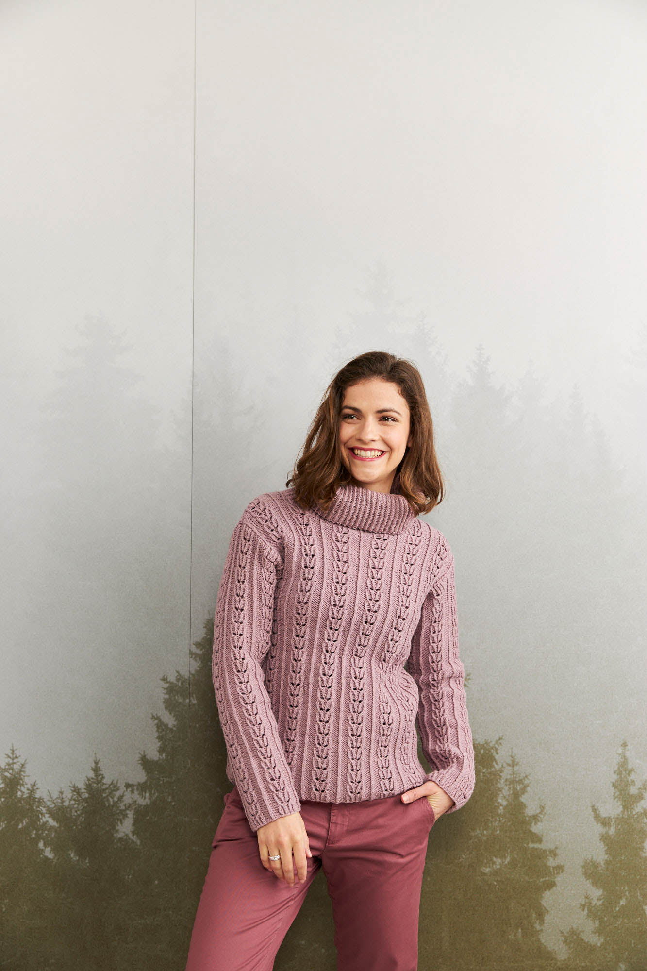 Pulli mit Fantasie-Rippenmuster