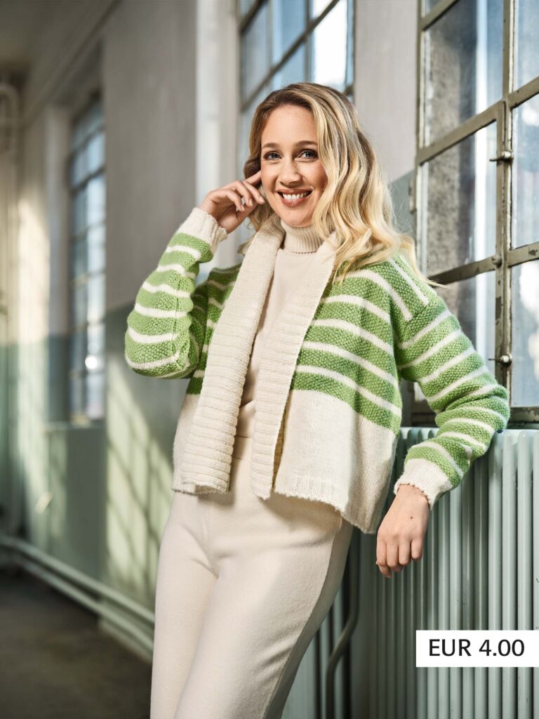 Cardigan mit Streifen